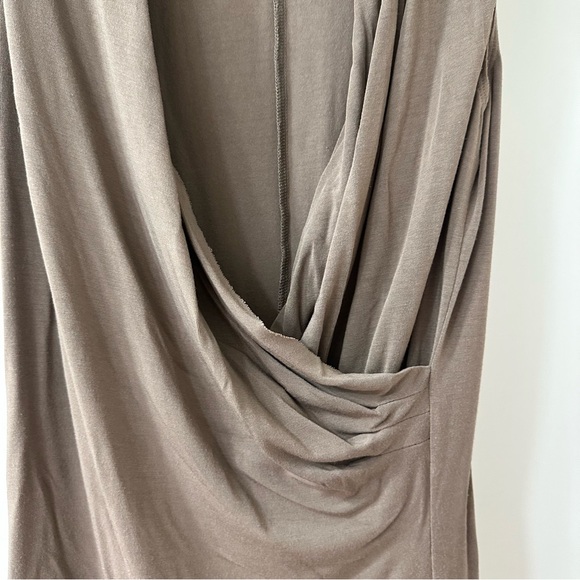 CAbi Taupe Draped Wrap Sleeveless Tank Top, Size S - Picture 3 of 7